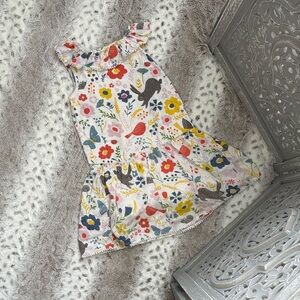 Mini Boden floral bunny dress girls size 7 feminine garden party girlhoodcore
